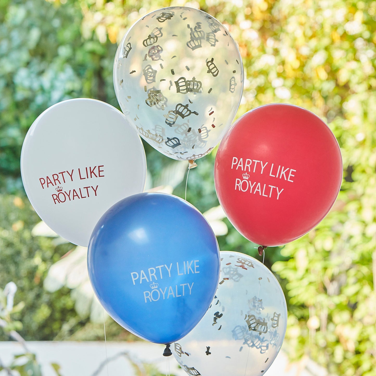 Red, White & Blue Party Like Royalty Balloons