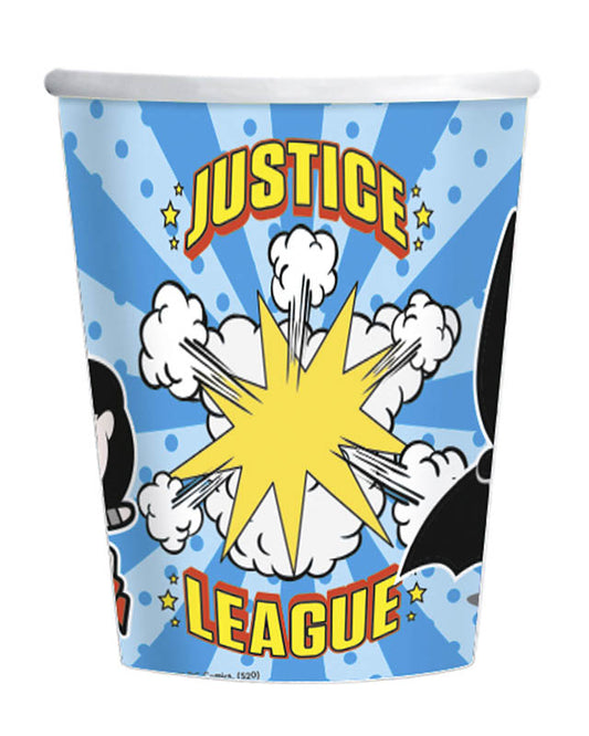 Justice League Paper Cups - 250ml (8pk)