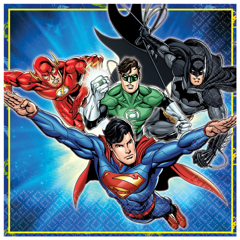 Justice League Napkins - 2ply Paper (16pk) – product image 2