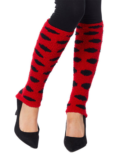Ladybug Leg Warmers - Adult