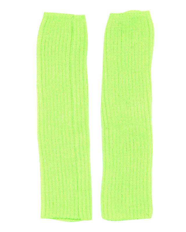 Neon Green Leg Warmers - Adult