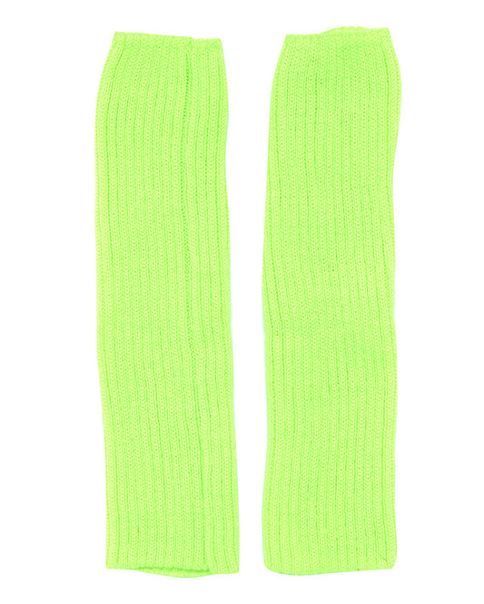 Neon Green Leg Warmers - Adult