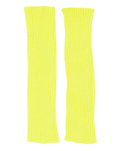 Neon Yellow Leg Warmers - Adult