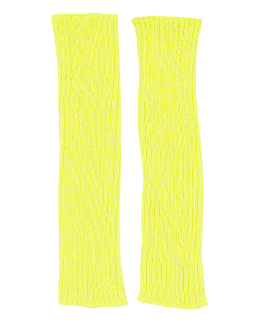 Neon Yellow Leg Warmers - Adult