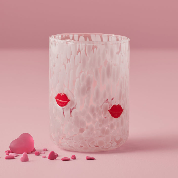 Confetti Lips Tumbler Glass