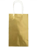 Gold metallic paper party bags