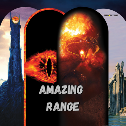 SC4560 Lord of the Rings Logo Backdrop Single Cardboard Cut Out Height 185cm