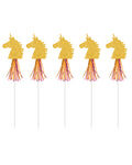 Magical Unicorn Paper Wands (6pk)