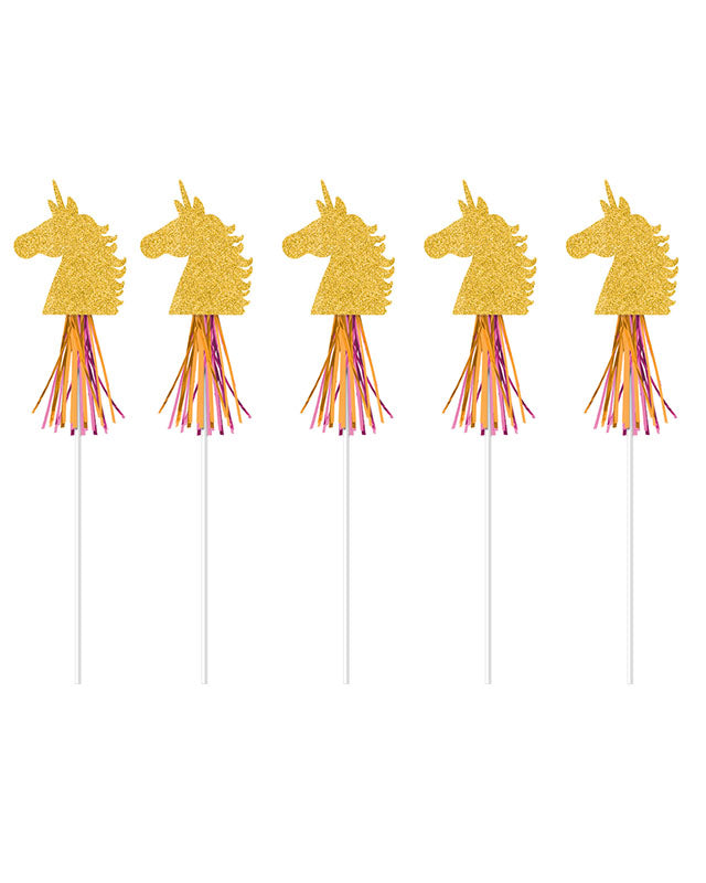Magical Unicorn Paper Wands (6pk)