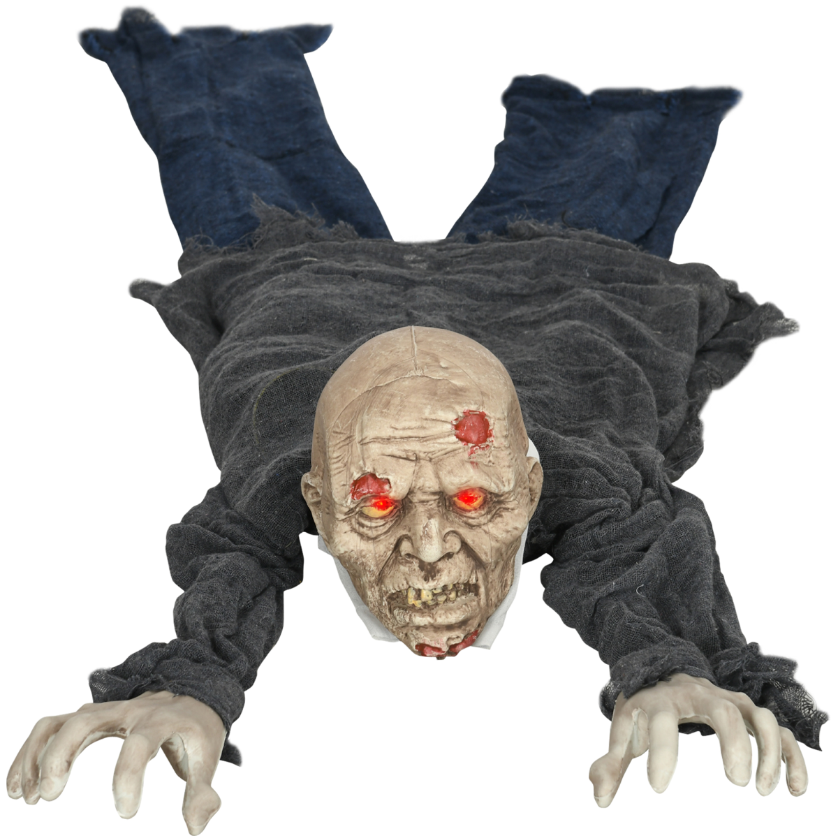 HOMCOM 5.2ft Halloween Outdoor Decoration Crawling Zombie, Sound Activated – product image 1
