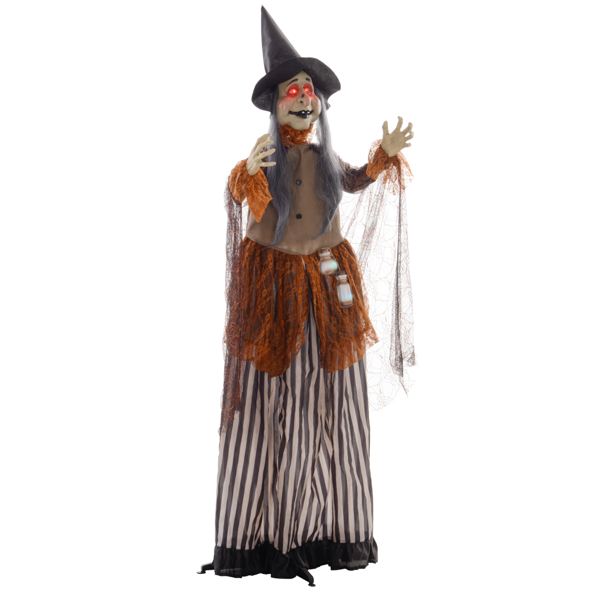 HOMCOM Outdoor Halloween Animatronic with Sound Activated, Light Up Eyes – product image 1