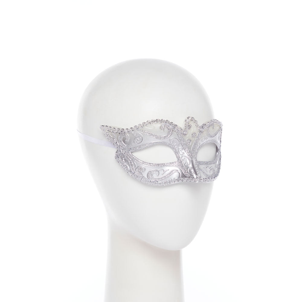 Silver Glitter Mask