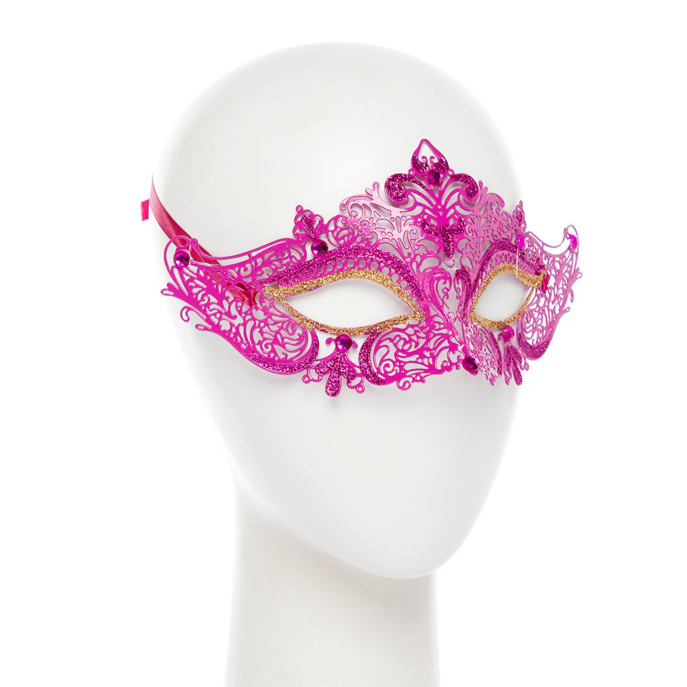 Pink Glitter Mask