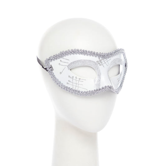 White Mask with Glitter