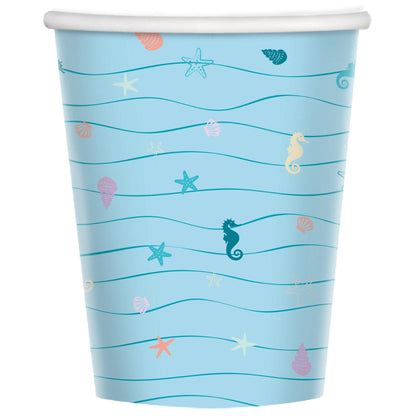 Mermaid Tales Paper Cups - 250ml (8pk)