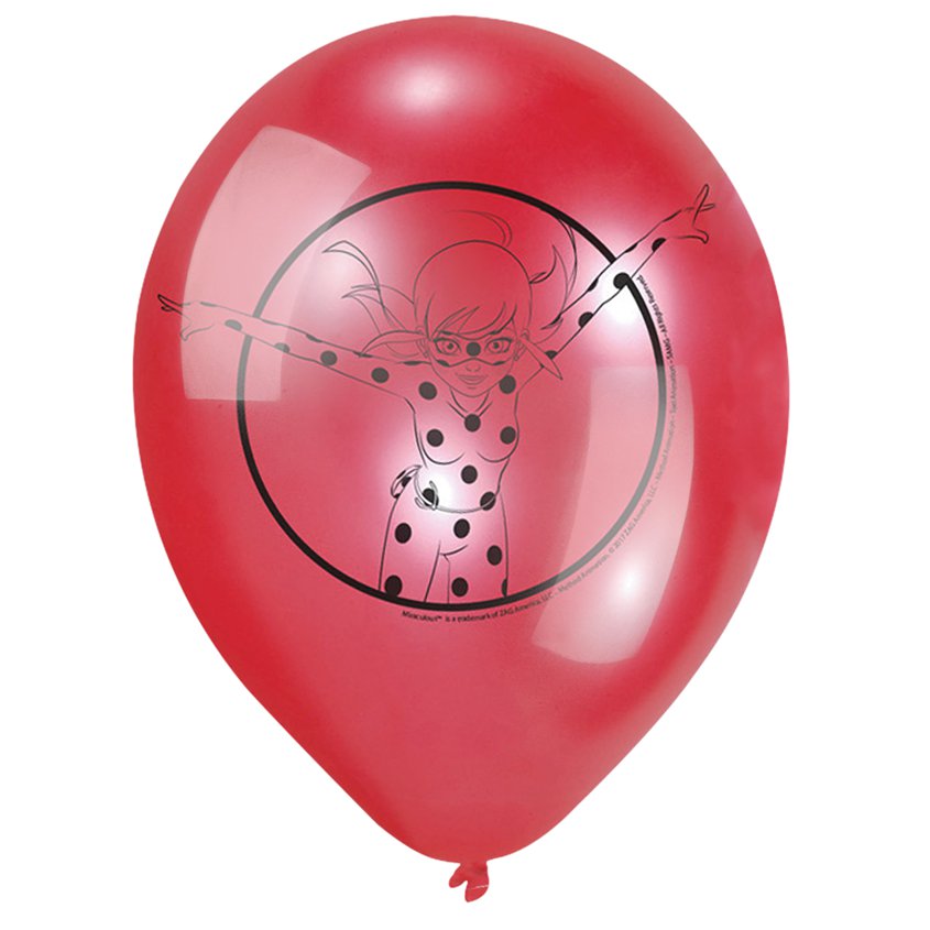 Miraculous Ladybug Latex Balloons - 9" (6pk) – product image 2