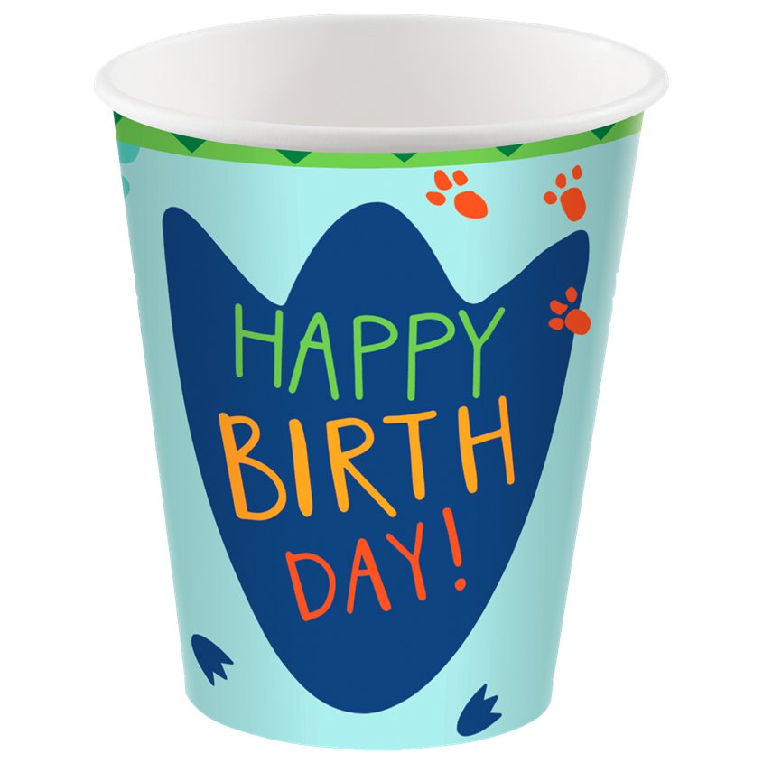 Dino-Mite Paper Cups -250ml (8pk) – product image 2