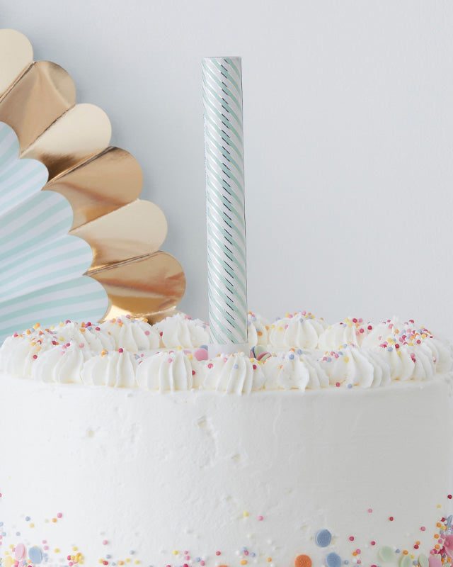 Pick & Mix Pastel Pastel & Gold Fountain Candles - 16cm – product image 2