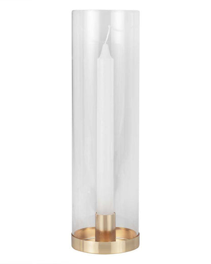 Glass Hurricane Candle Holder - 28cm x 8.3cm