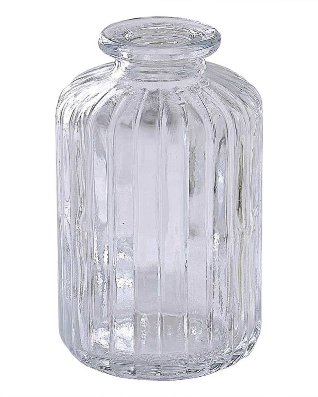 Clear Glass Bud Vases - 5.5cm x 4cm (3pk)