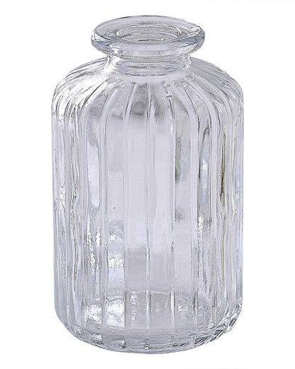 Clear Glass Bud Vases - 5.5cm x 4cm (3pk)