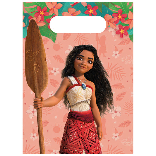 Disney Moana Party Paper Party Bags (4pk)