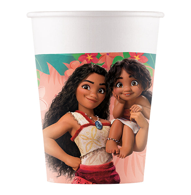 Disney Moana Party Paper Cups - 200ml (8pk)