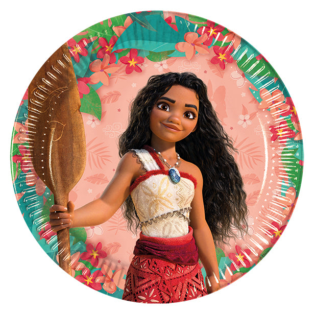 Disney Moana Party Paper Plates - 23cm (8pk)