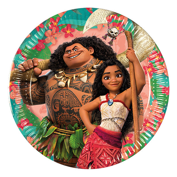Disney Moana Party Paper Plates - 20cm (8pk)