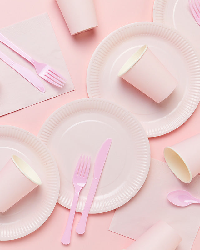 Baby Pink Party Tableware