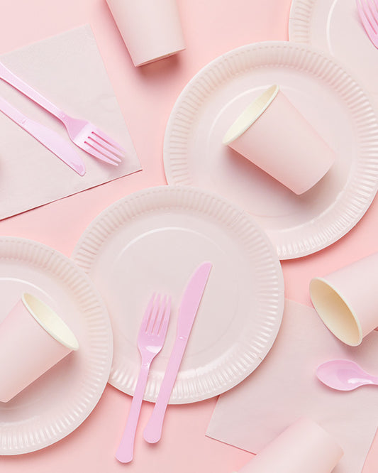 Baby Pink Party Tableware