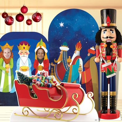 SC173 Father Christmas 'Stand-In' Cardboard Cut Out Height 186cm