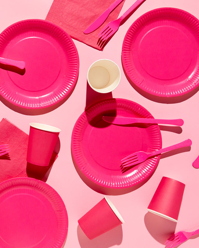 Bright Pink Tableware