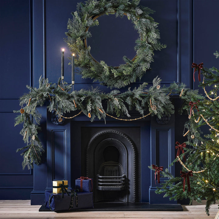 3m Luxe Pine and Cypress Foliage Christmas Garland