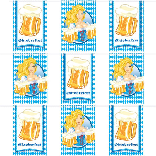Oktoberfest Beer Mugs Bunting - 10m