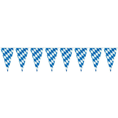 Bavarian Pennant Plastic Bunting - 4m