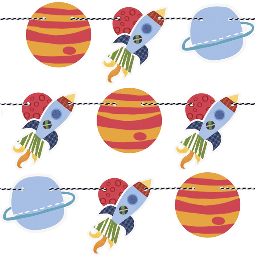 Outer Space Paper Banner - 1.5m – product image 2
