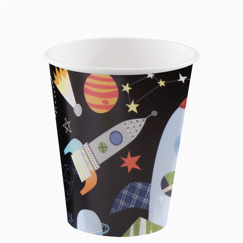 Outer Space Paper Cups - 270ml (8pk)