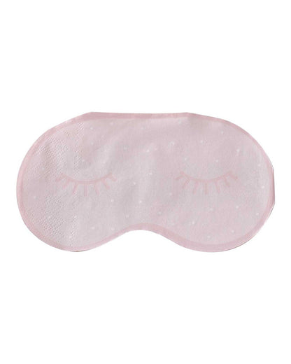 Pamper Party Pink Eye Mask Paper Napkins - 16.5cm x 9.4cm (16pk)