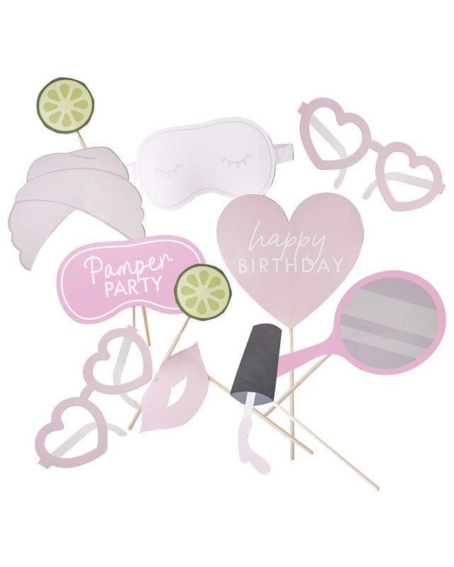 Pamper Party Photo Booth Props (10pk) – product image 2