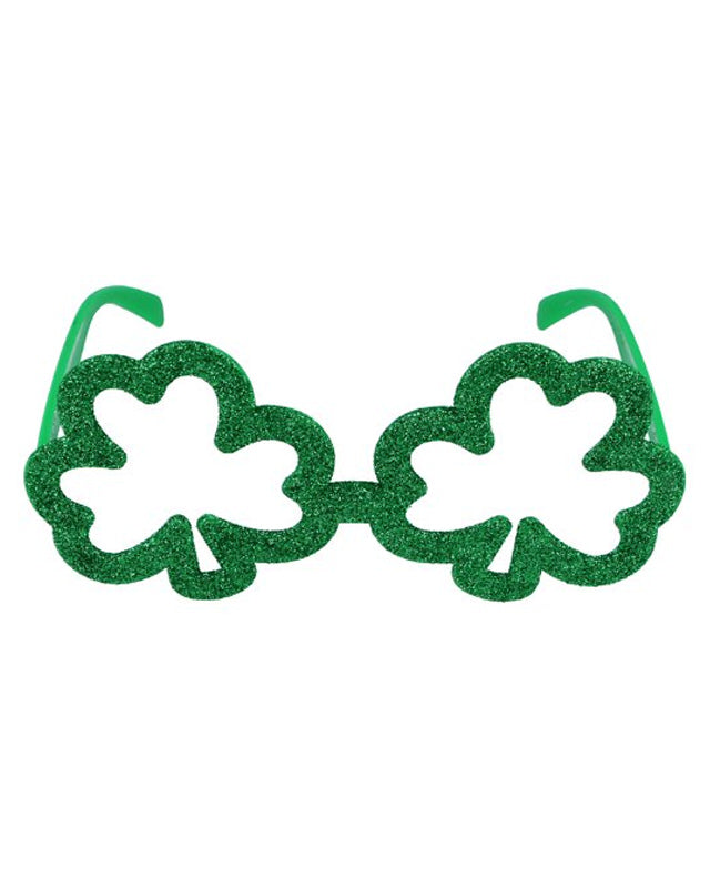 Shamrock Glitter Glasses