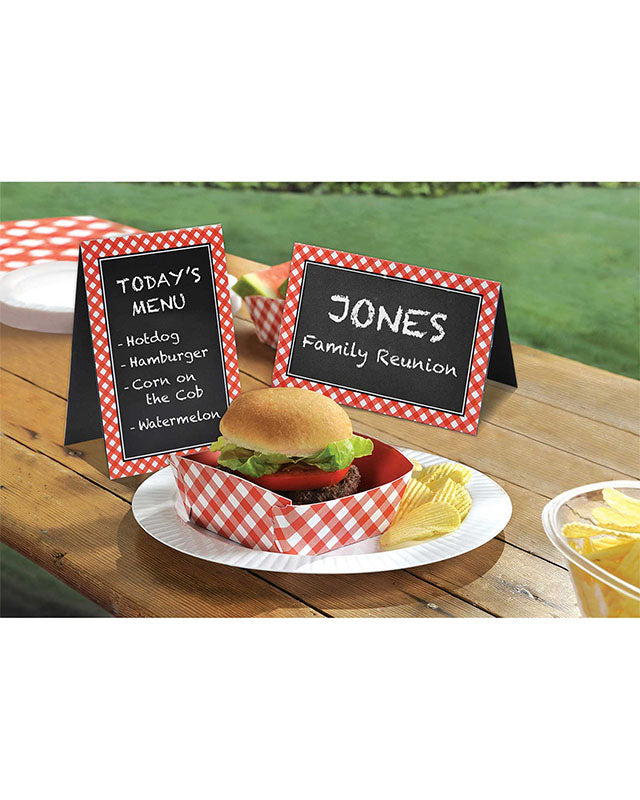 Picnic Party Chalkboard Place Cards - 15cm