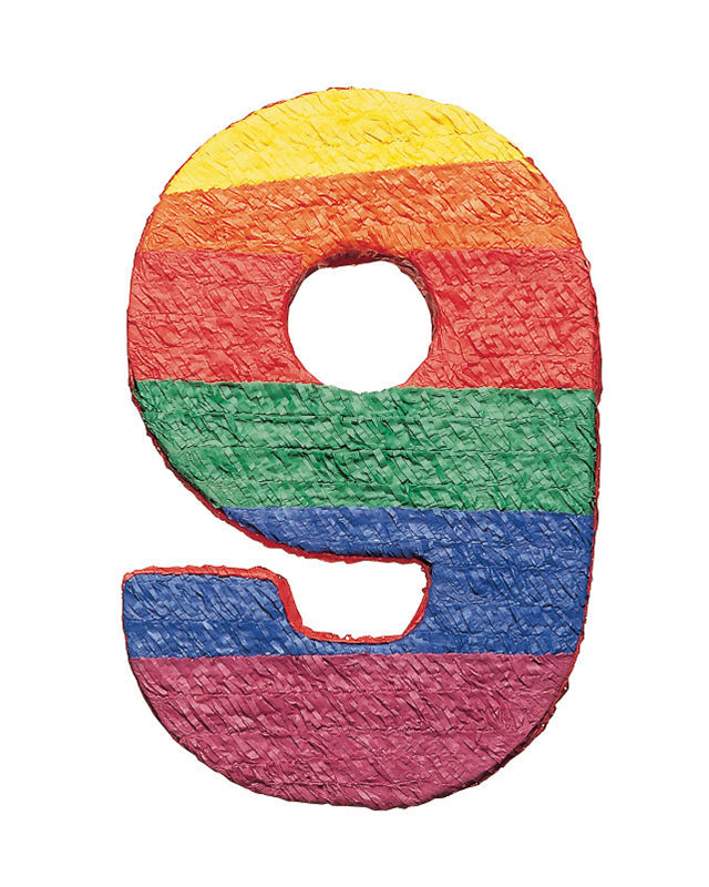 Number 9 PiÃ±ata - 53cm x 38cm