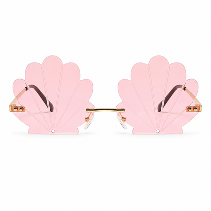 Pink Mermaid Shell Glasses