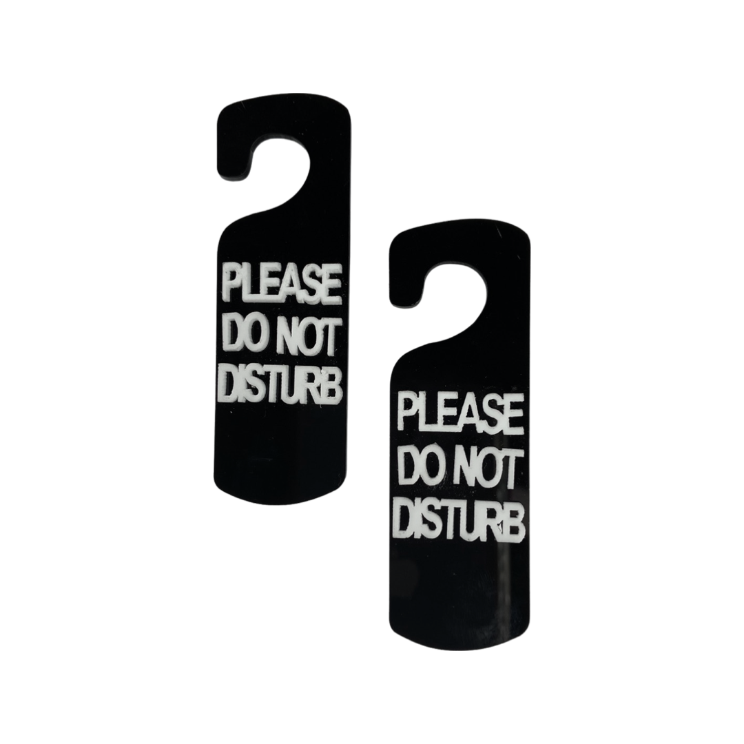 Please Do Not Disturb Stud Earrings