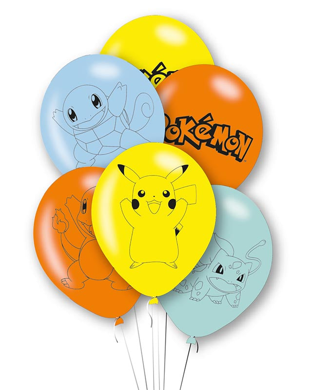 Pikachu Pokemon Party Latex Balloon (6pk)