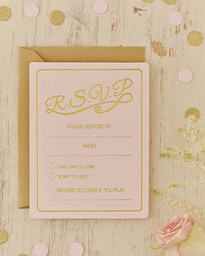 Pastel Perfection Wedding RSVP Cards