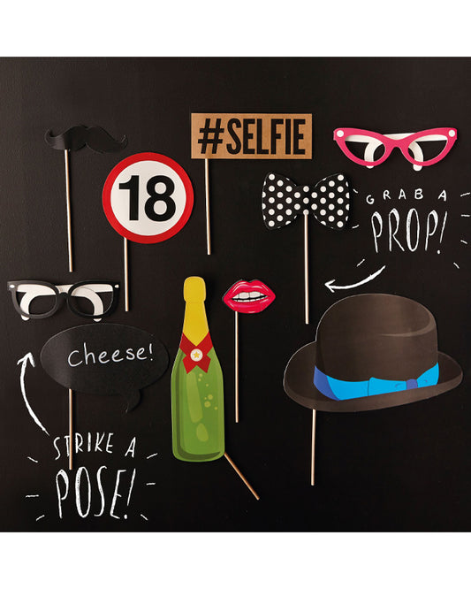 18th Birthday Photo Booth Props
