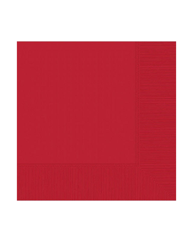 Red Paper Napkins - 33cm (20pk)