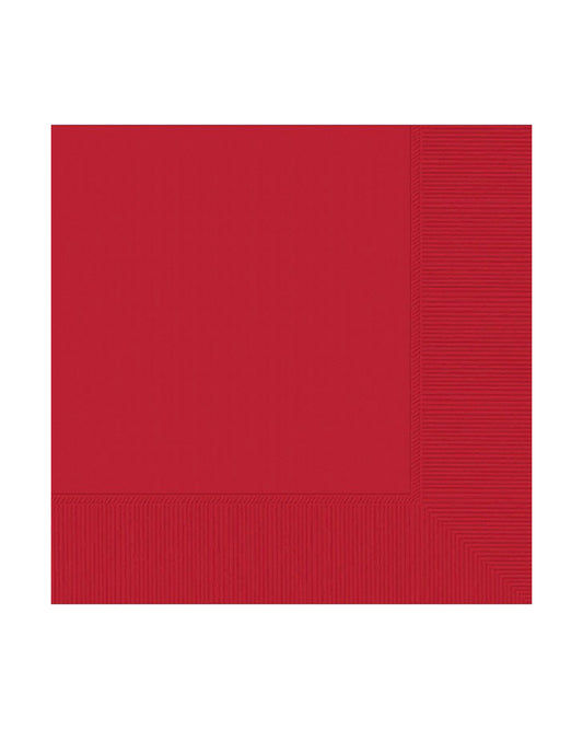 Red Paper Napkins - 33cm (20pk)